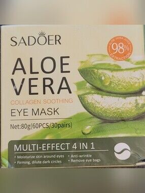 Aloe Vera Green Soothing Eye Mask - Multi-Effect 4-in-1